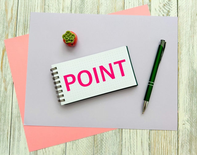 POINTと書かれた紙